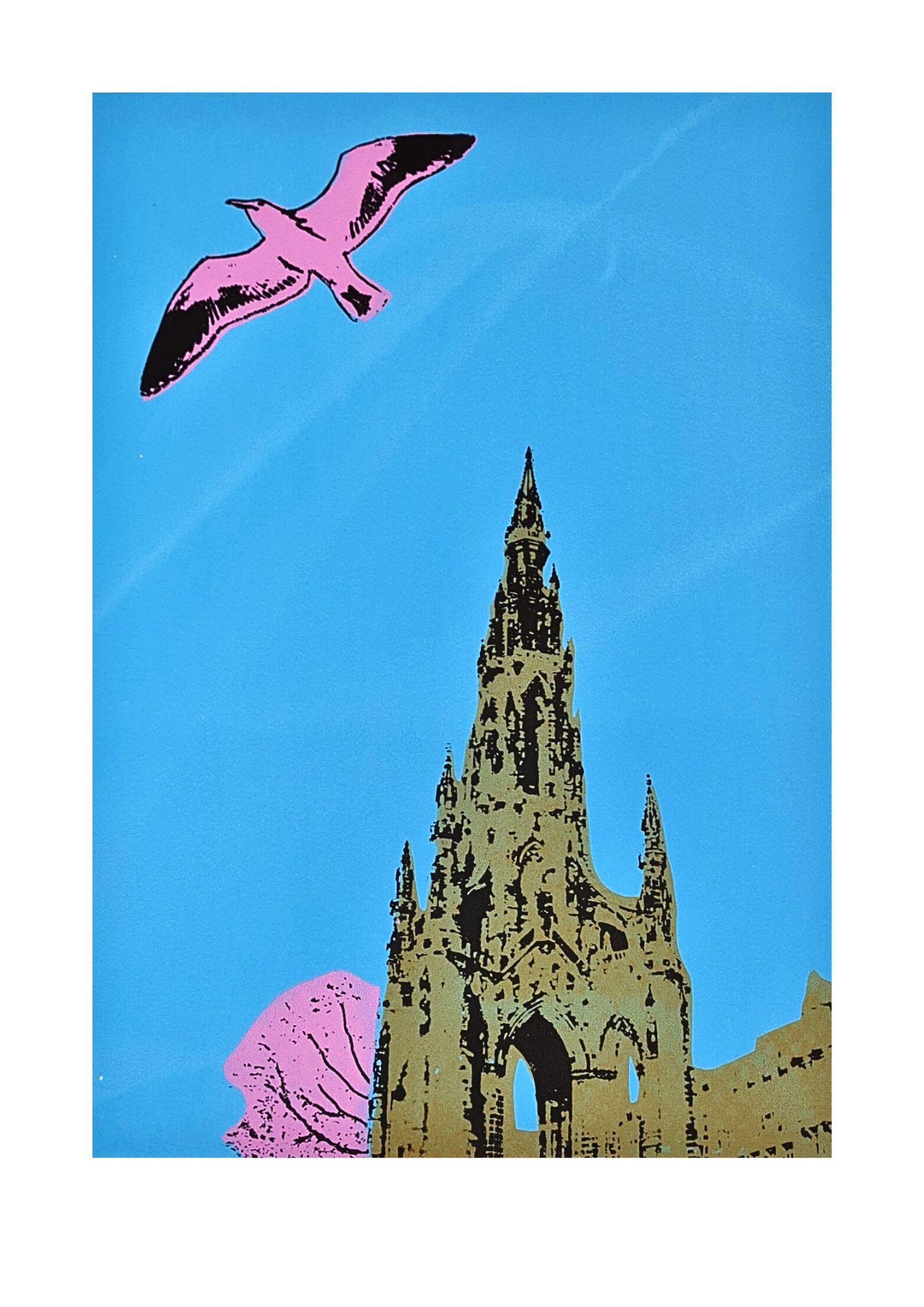 Rob Stevenson "Scott Monument" Edinburgh Print