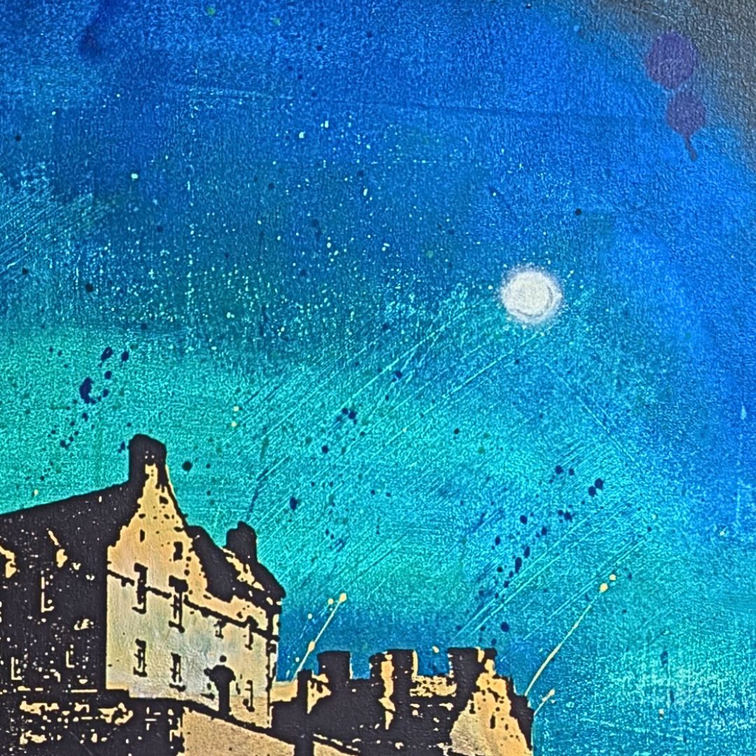 Nightfall on the rock